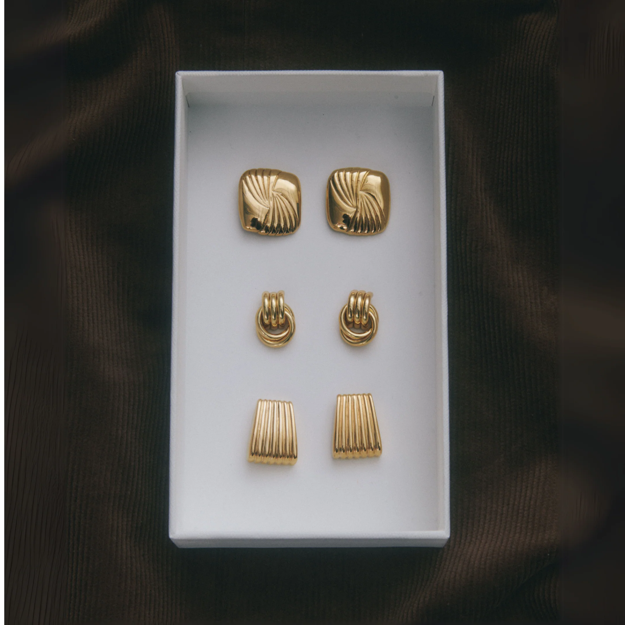 RIBBED EARRINGS - Image 6